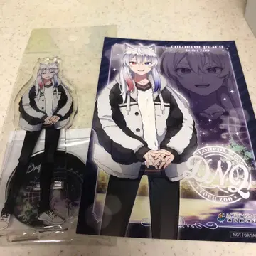 컬러풀 피치 토부 동물공원 콜라보 돗누쿠 아크릴 스탠드 특전 엽서