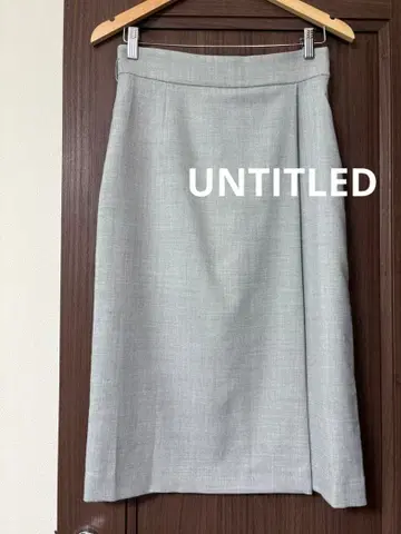 UNTITLED 언타이틀 랩 스타일 스커트 울 스커트