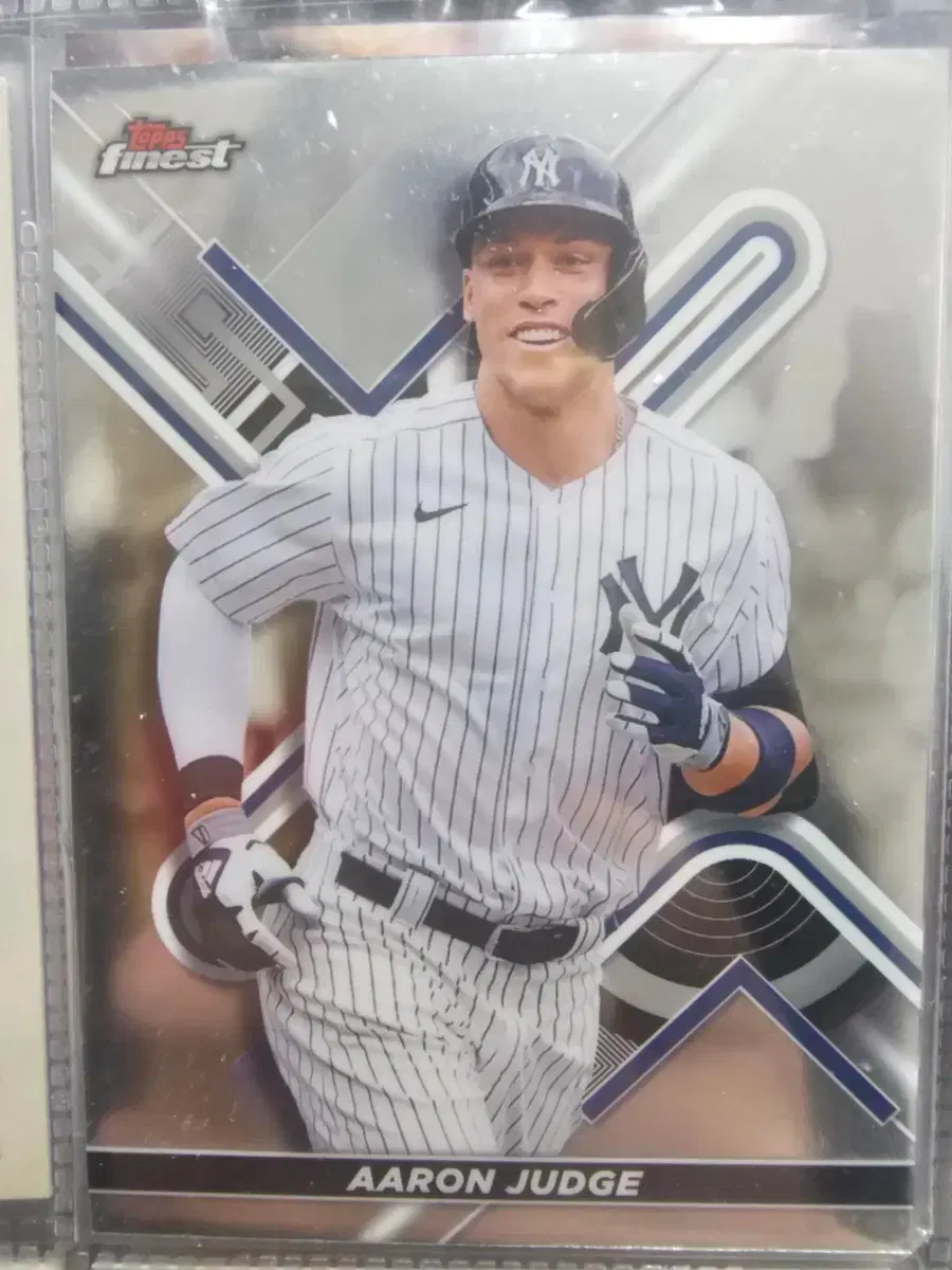Topps Finest 뉴욕 양키즈. 애런 저지 야구 카드