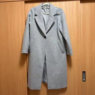 GU 그레이 롱 코트 M 사이즈