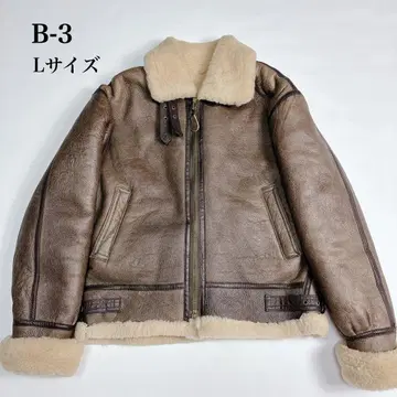 새상품급 플라이트 자켓 B-3 무스탕 보아 L 사이즈 램 가죽 시프