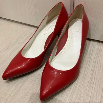 artemis by DAIANA 힐 7cm 에나멜 펌프스 빨간색
