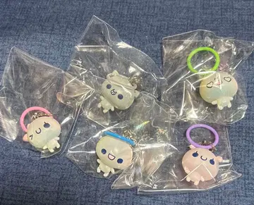 푹신푹신 아와와짱 동글동글 클리어 메지루시 참 5종 세트