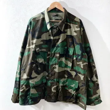 빈티지 밀리터리 셔츠 자켓 남성용 XL 구제 의류