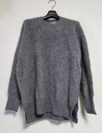 폭스 캐시미어 크루넥 니트