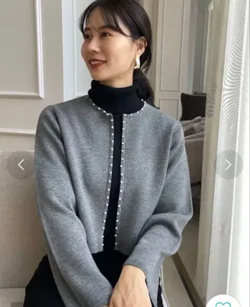 anuans 그레이 펄 가디건