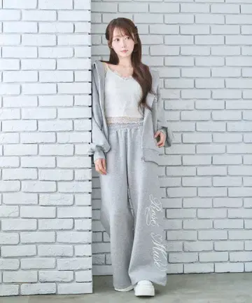 로고 3d 자수 후드 로제 뮤즈 셋업 새상품