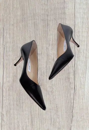 인기 JIMMY CHOO 지미추 펌프스 미디엄힐 37 블랙