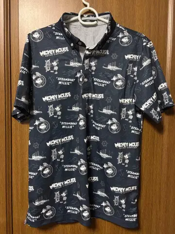 티고라 미키마우스 골프 피케 셔츠 M