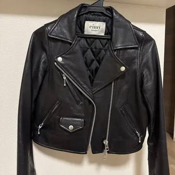 eimy istoire 블랙 가죽 라이더 자켓