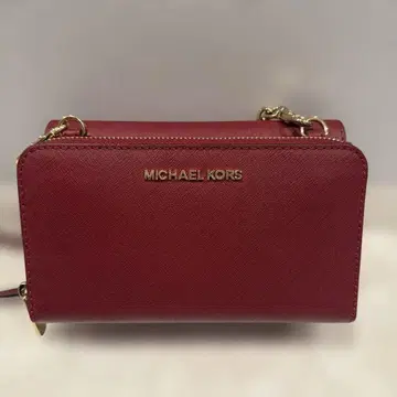 MICHAELKORS 지갑 숄더 와인 레드