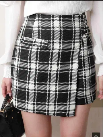 LIP SERVICE 체크 무늬 치마바지
