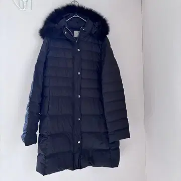 새상품급 유나이티드 애로우즈 퍼 달린 롱 다운 자켓 M 블랙