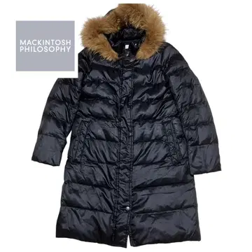 매킨토시 철학 퍼 후드 화이트 덕 다운 코트