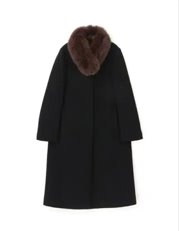 프로포션 바디 드레싱 퍼 노카라 코트