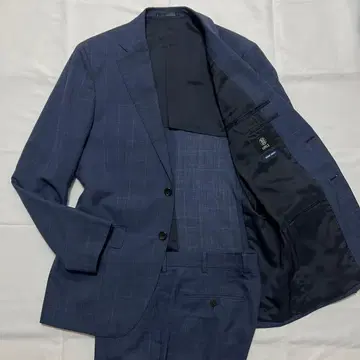 컨디션 최상 ONLY 온리 비즈니스 수트 워셔블 네이비 체크