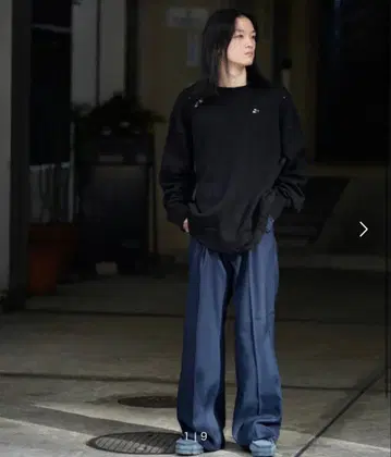 Wrangler 슬랙스 그레이 네이비