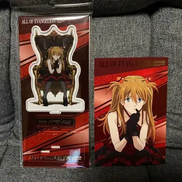 에반게리온 아스카 아크릴 스탠드 엽서 올에바전