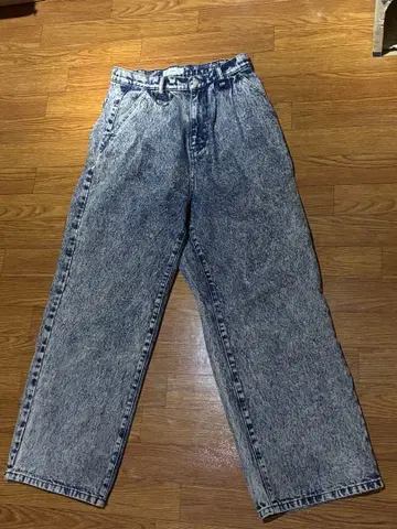 [ ADRER ] 빈티지 메이크 와이드 테이퍼드 데님