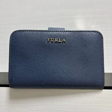 FURLA 이단 접이식 지갑 네이비