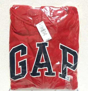 GAP 로고 집업 후드티 빨간색 160cm xxl