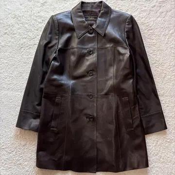 Leilian 레리안 램 가죽 코트 양가죽 브라운 빅 사이즈