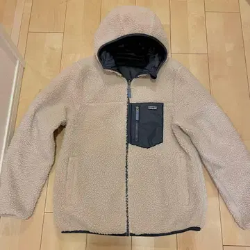 파타고니아 리버서블 후디 보아 자켓