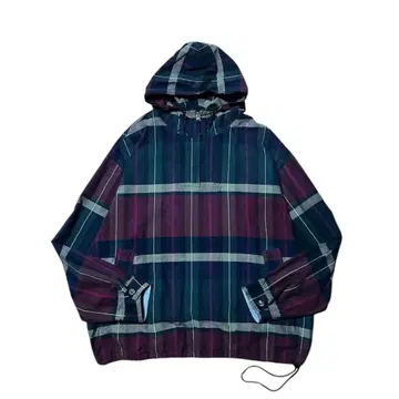 90~00's Eddie Bauer 코튼 아노락 체크 L