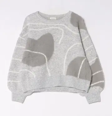 mellowneon 뉘앙스 패턴 니트/니트 그레이