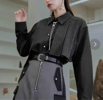 아지메 플리츠 이소자이 셔츠 [ HARE ]