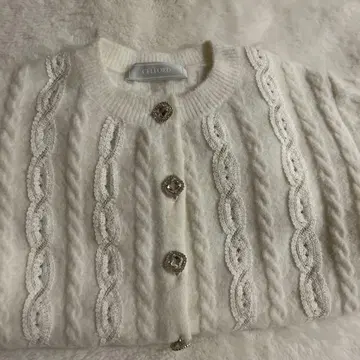 셀포드 레이스&비쥬 니트 가디건