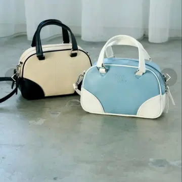 새상품! tiny tiny 티니티니 바이컬러 2WAY 보스턴 백