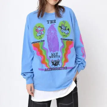 RNA 레인보우 캐릭터 롱T