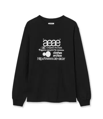 aeae 긴팔 상의 니트 스웨터 블랙