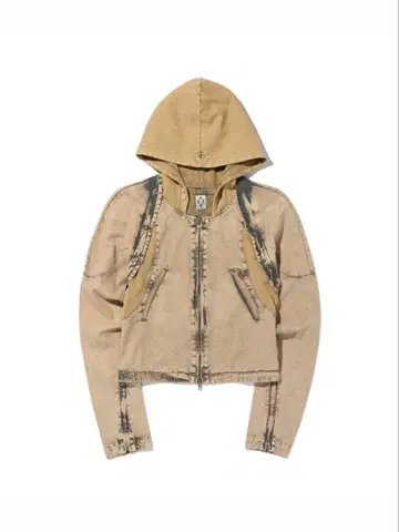 MSCHF 더블 지퍼 후드티 베이지