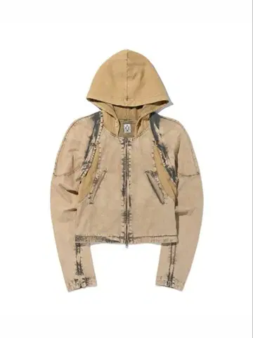 MSCHF 더블 지퍼 후드티 베이지