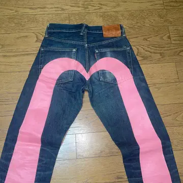 핑크 EBISU 빅카모메 데님