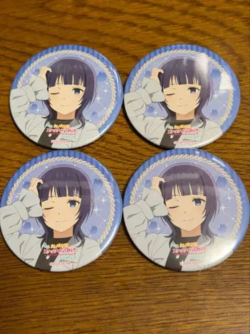 니지가사키 아사카 카린 캔뱃지 4개 세트 영화 앞 제2장