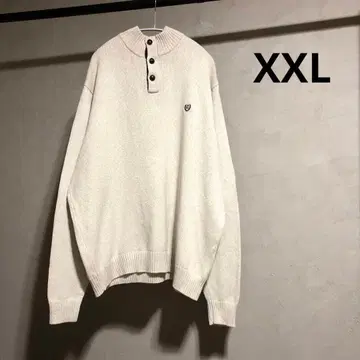 90s CHAPS 코튼 니트 엘보 패치 XXL