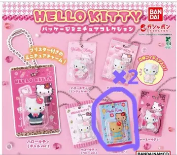 헬로키티 패키지 미니어처 컬렉션 일광화상 키티 2개