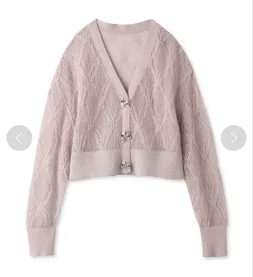 snidel 리본 비쥬 시어 가디건