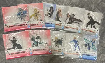 소드 아트 온라인 제일복권 아크릴 스탠드 11종 묶음 판매