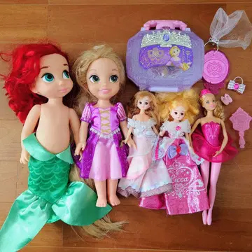 인형 묶음 판매 인형 본체 5체 리카짱 라푼젤 아리엘 잡화