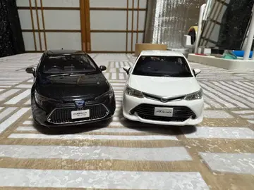 도요타 코롤라 투링 블랙 컬러 샘플 미니카와 악시오 세트