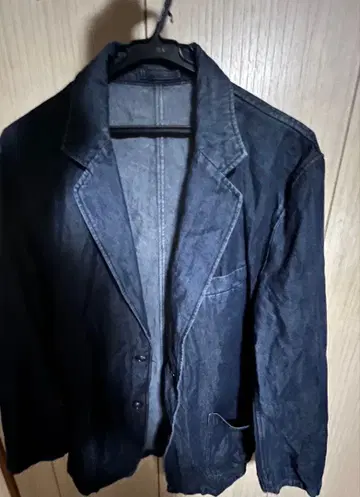 다크 블루 데님 블레이저