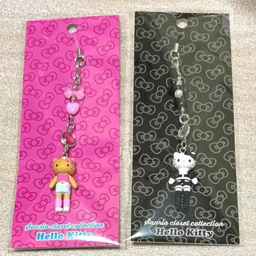 산리오 옷장 컬렉션 키티 스트랩 갸루 오데카케 세트