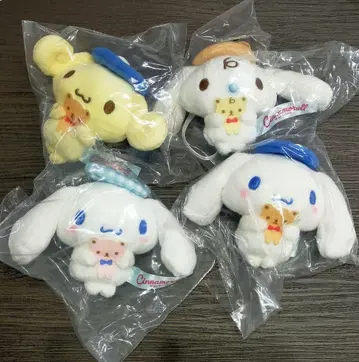 시나모롤 시크릿 마스코트 4개 세트 곰돌이와 함께 레어