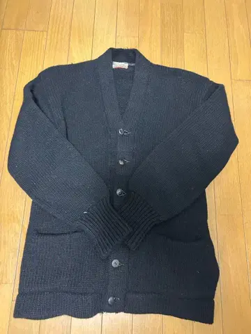 니트 가디건 블랙 60s