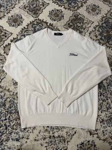 타이틀리스트 니트 스웨터 화이트