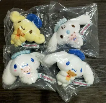 시나모롤 시크릿 마스코트 4개 세트 곰돌이와 함께 레어